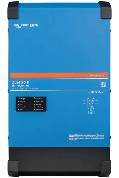 Měnič hybridní Victron Quattro II 24V/ 5000VA/120-50/50
