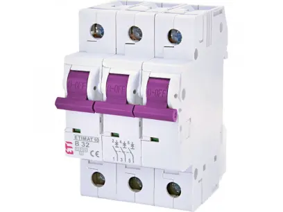 Jistič Etimat Colour B 3p 32A 10kA (fialový)