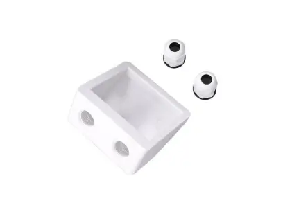 Průchodka kabelů plastová ABS bílá, dvojitá