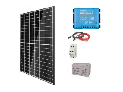 Fotovoltaický set na chatu 385Wp 12V smart gel