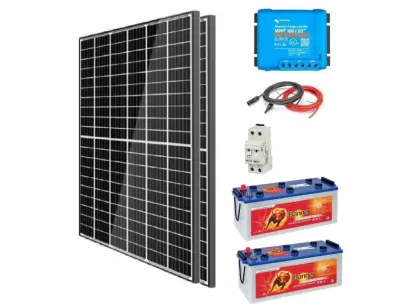 Fotovoltaický set na chatu 770Wp 24V smart