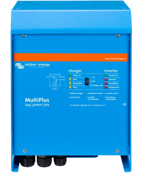 Měnič hybridní Victron Energy MultiPlus 24V/ 3000VA/70A-50A